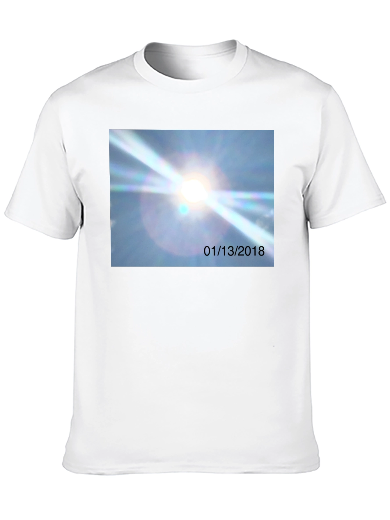 Unique Graphic Tee - January 13th 2018 Sun Flare