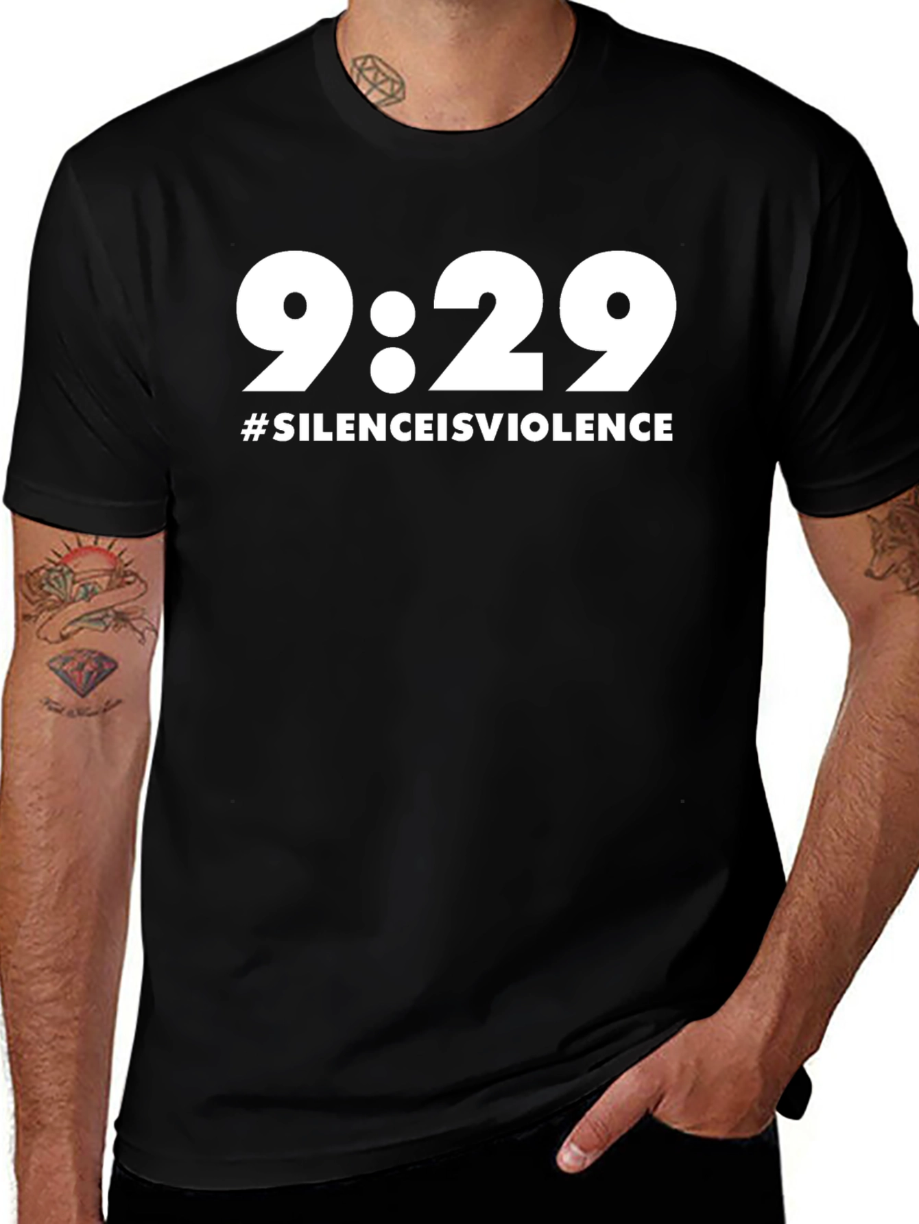9:29 Silence is Violence Graphic Tee