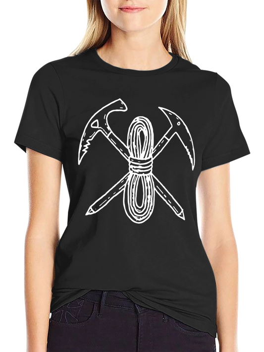 Mountaineering T-Shirt - Black Climbing Tee