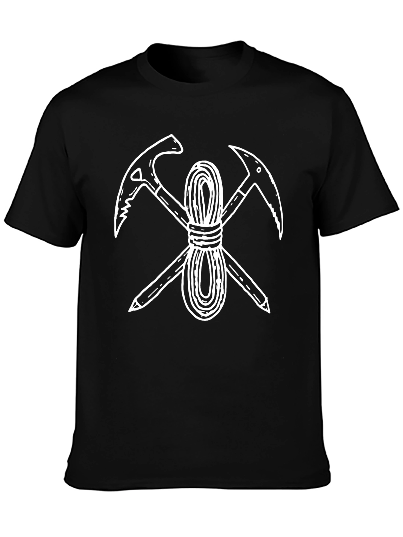 Mountaineering T-Shirt - Black Climbing Tee