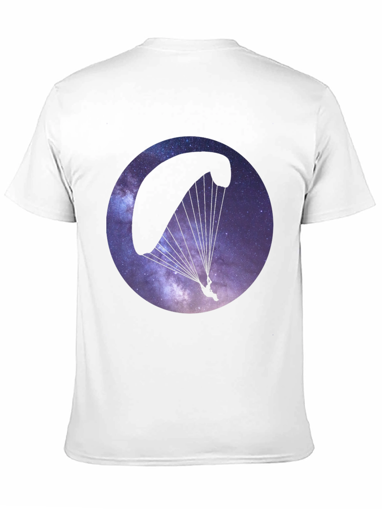 Galaxy Paragliding Black T-Shirt