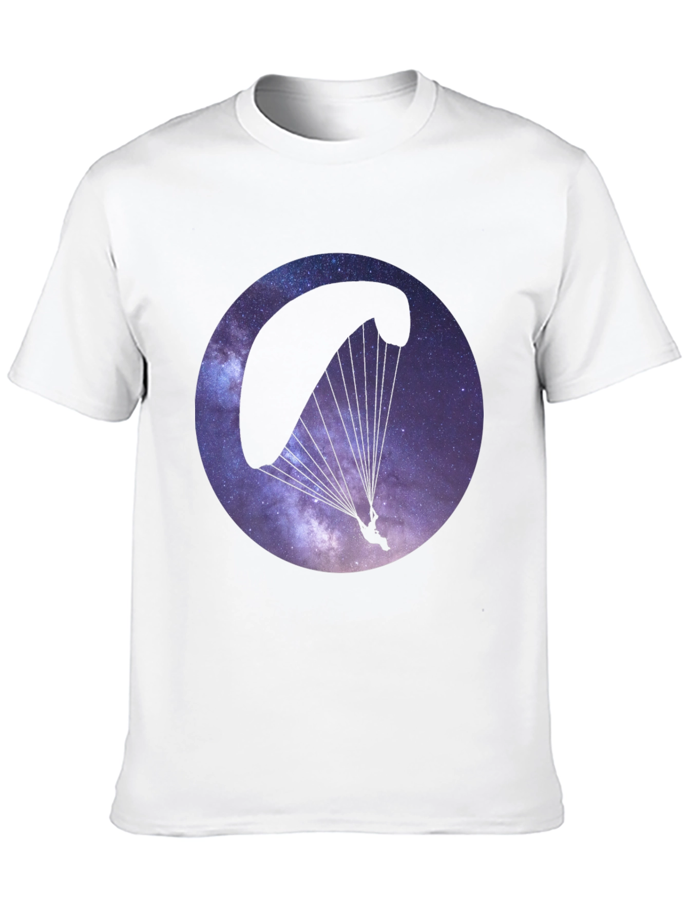 Galaxy Paragliding Black T-Shirt