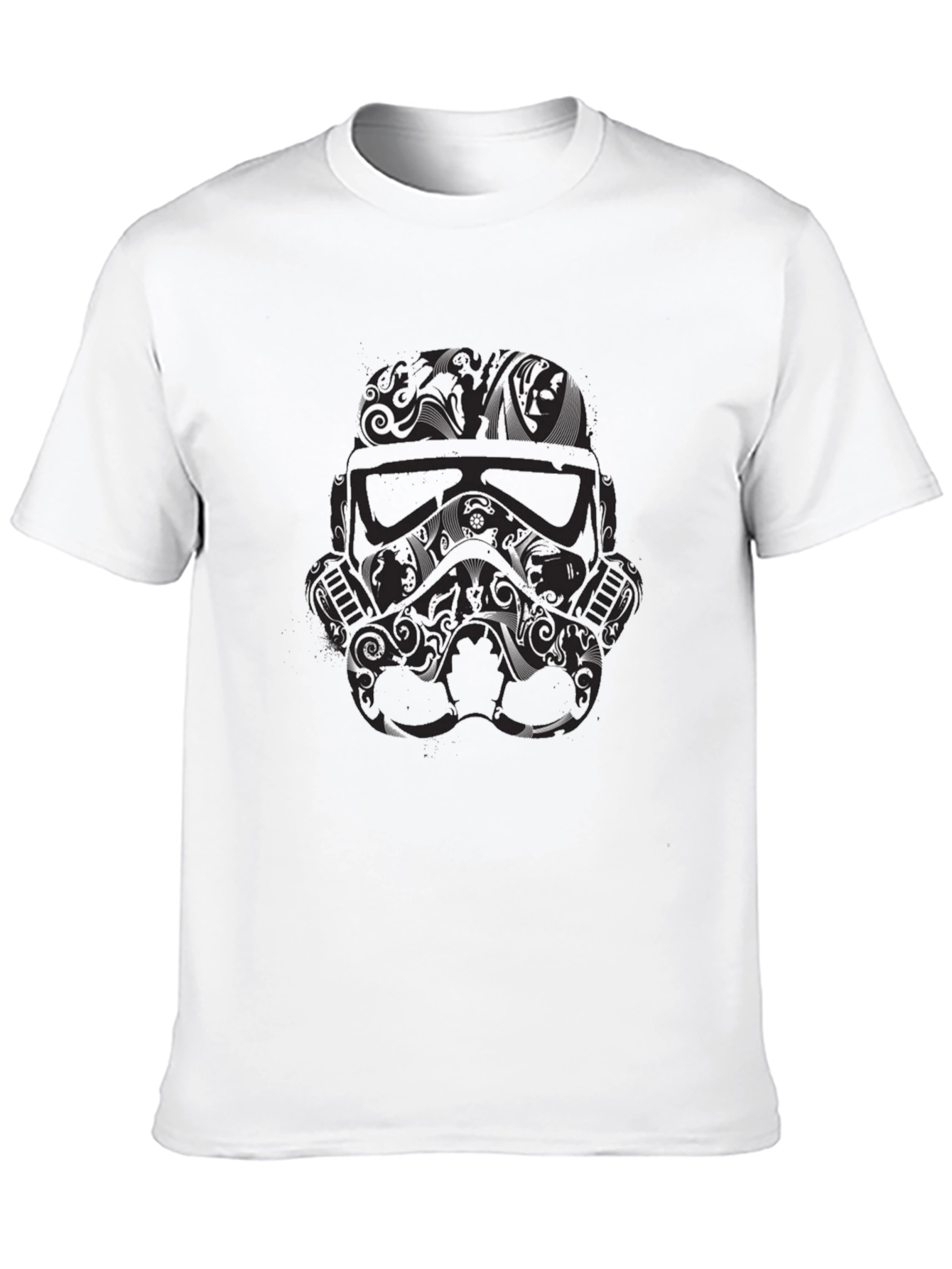 Stormtrooper Helmet Graphic Tee - Black
