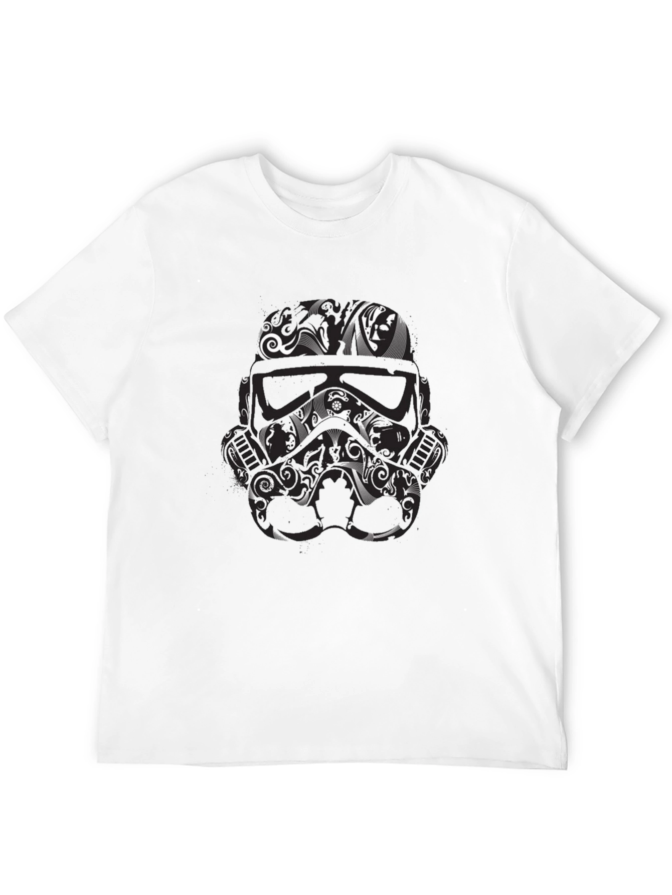 Stormtrooper Helmet Graphic Tee - Black