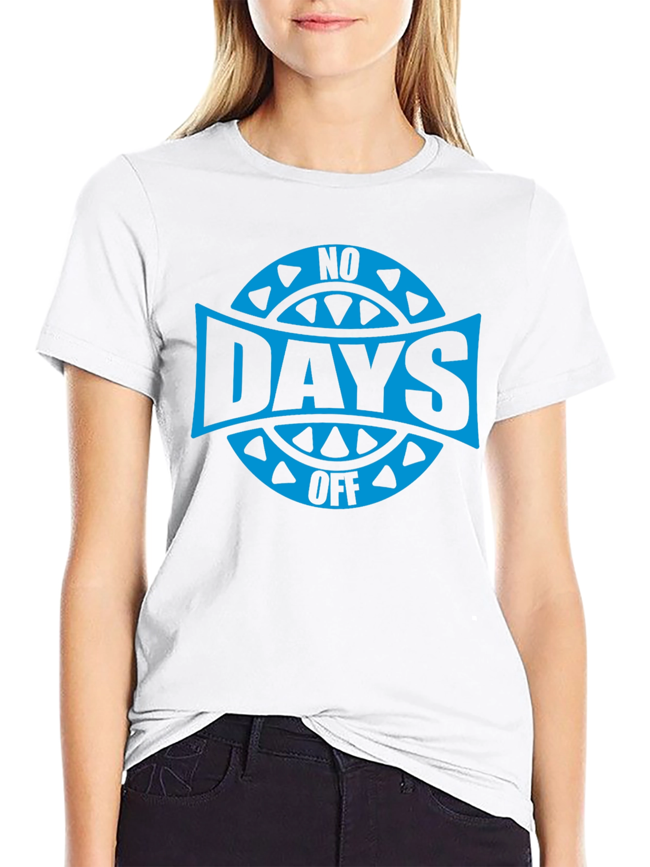 No Days Off Graphic T-Shirt - Black