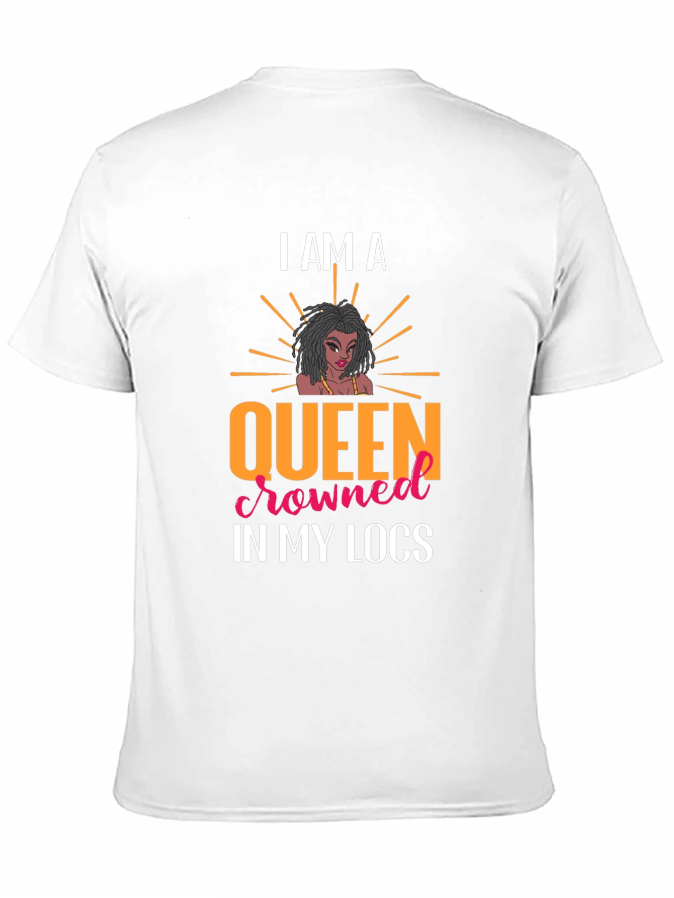 Queen in My Locs Black T-Shirt
