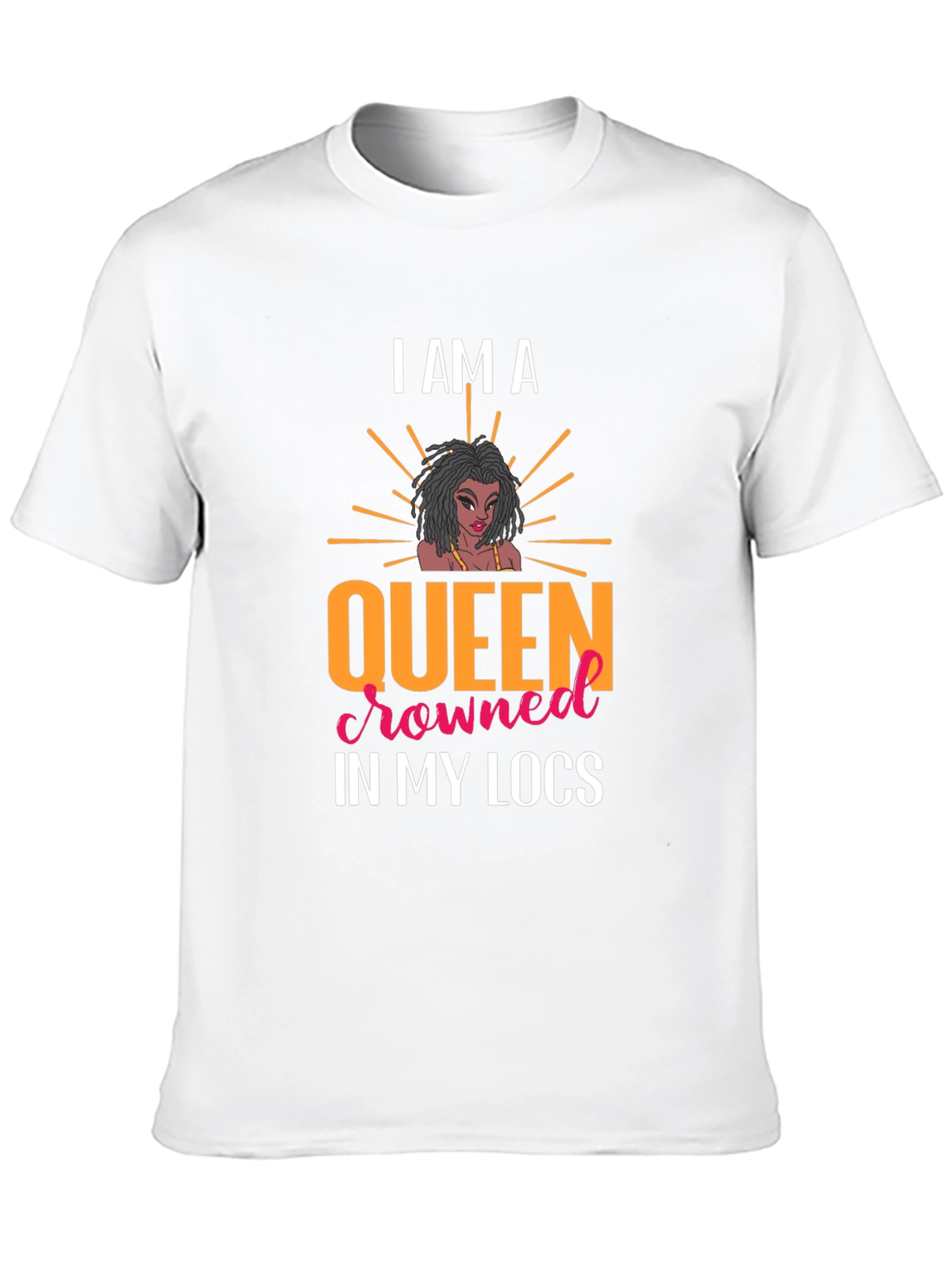 Queen in My Locs Black T-Shirt