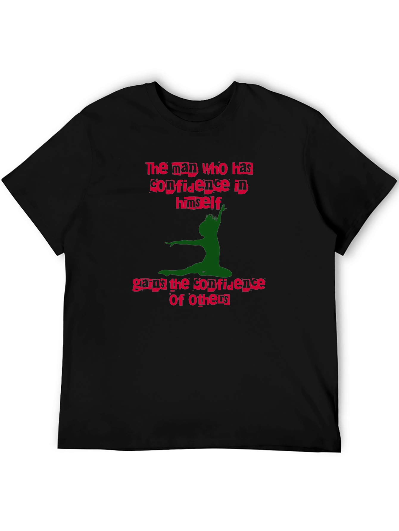 Confidence Graphic Tee - Mens Black T-Shirt