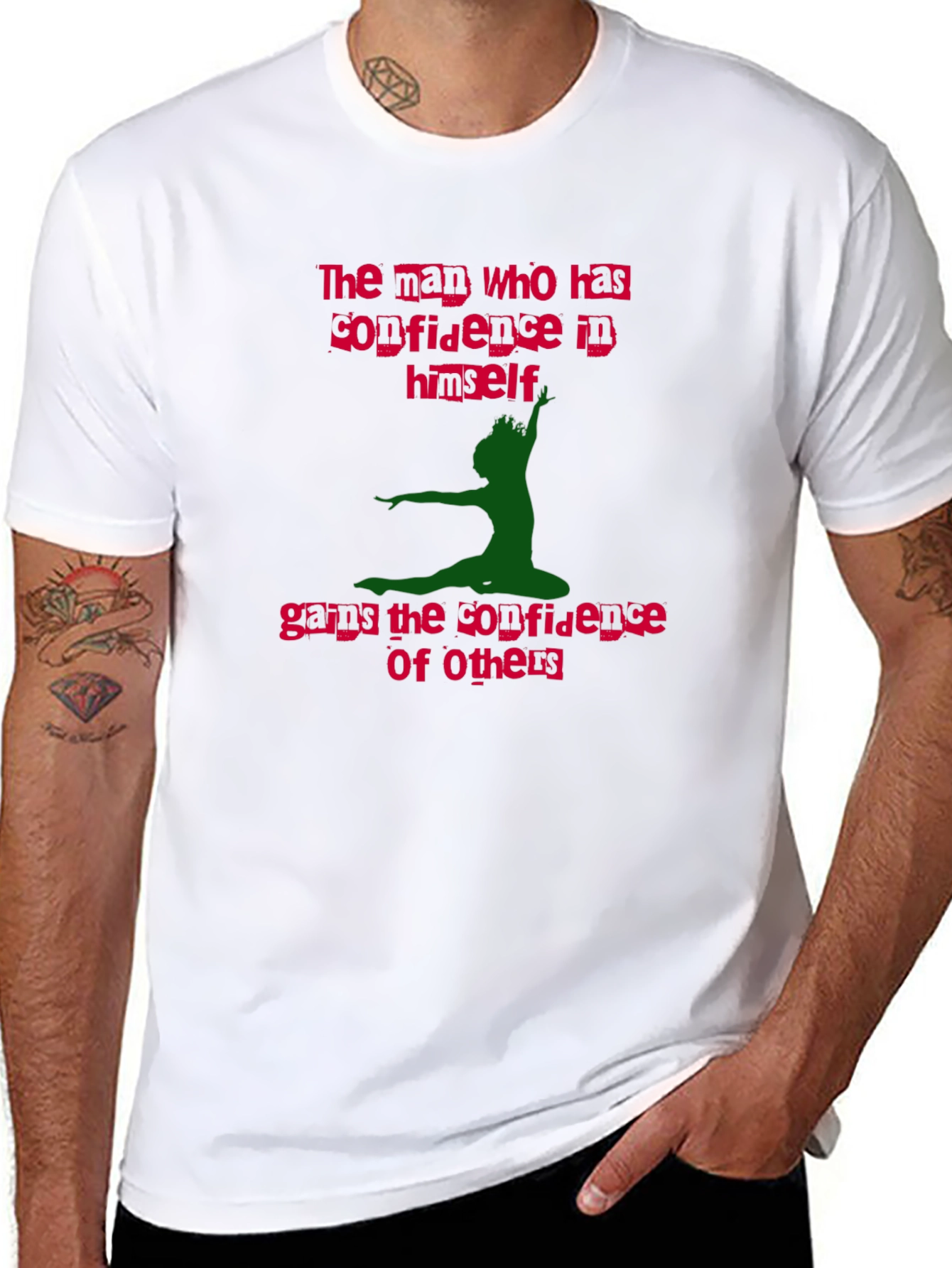 Confidence Graphic Tee - Mens Black T-Shirt