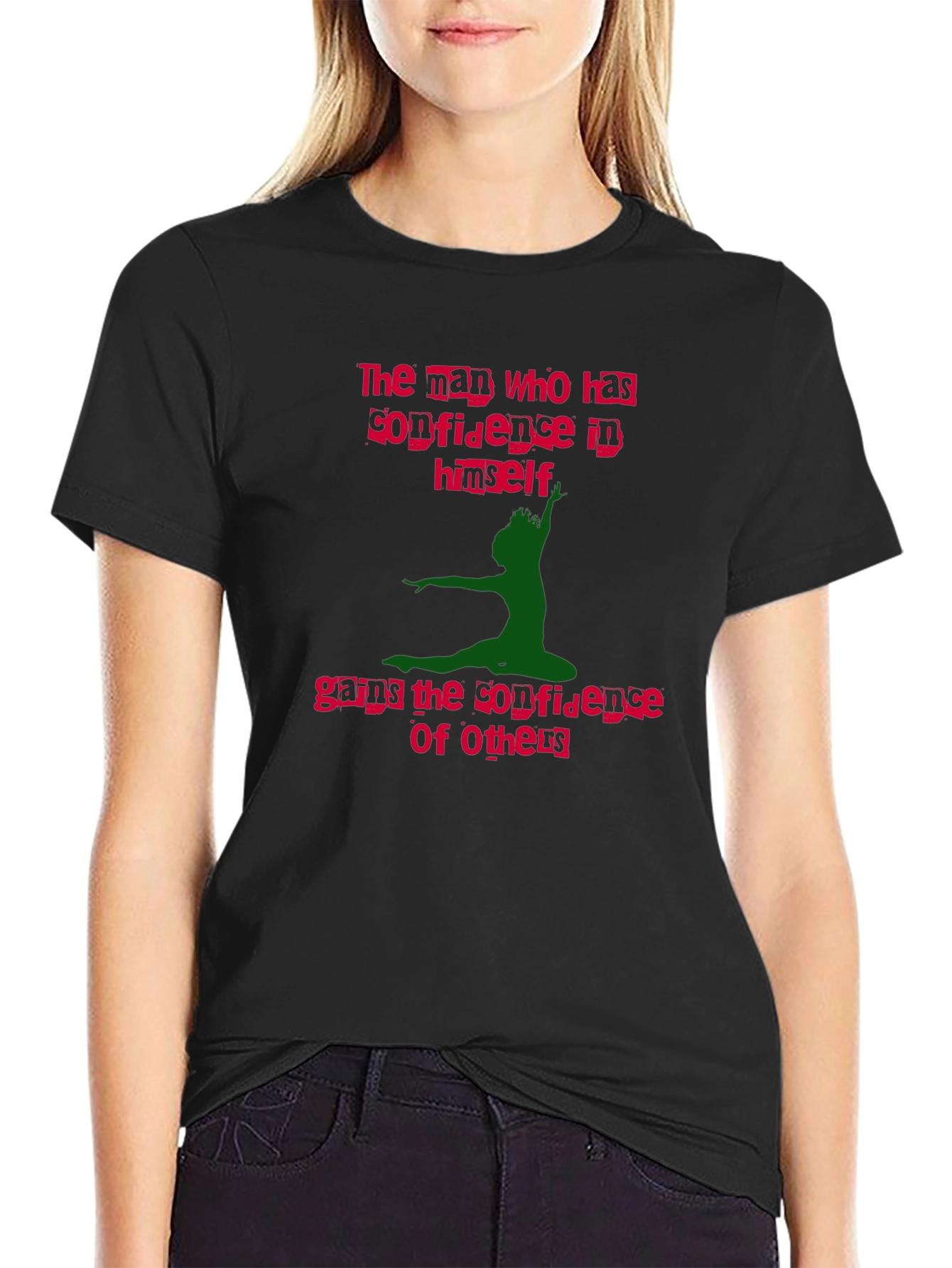 Confidence Graphic Tee - Mens Black T-Shirt