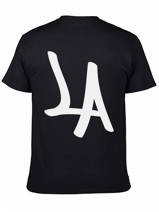 LA Graphic Tee - Black Cotton Blend