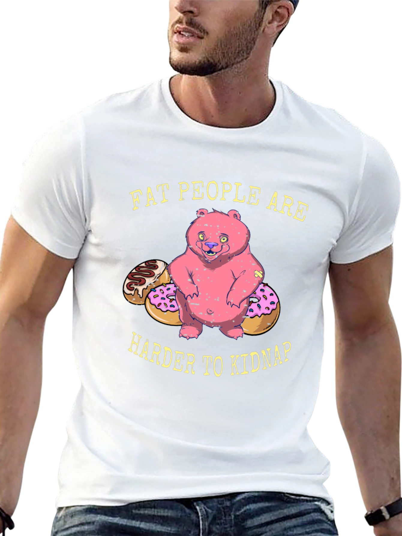 Funny Fat People Are Harder To Kidnap T-Shirt