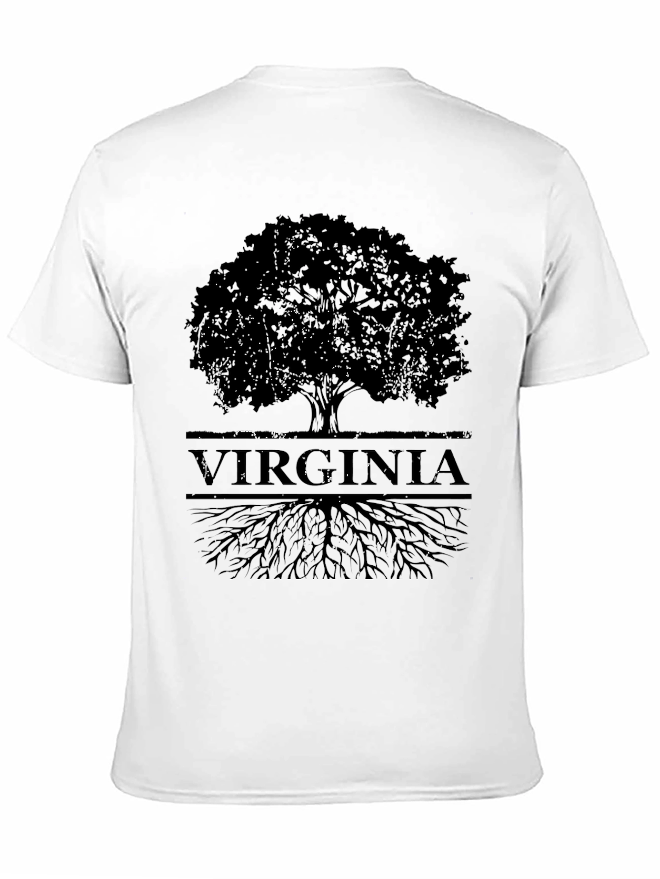 Virginia Roots Tree Graphic Tee - Black