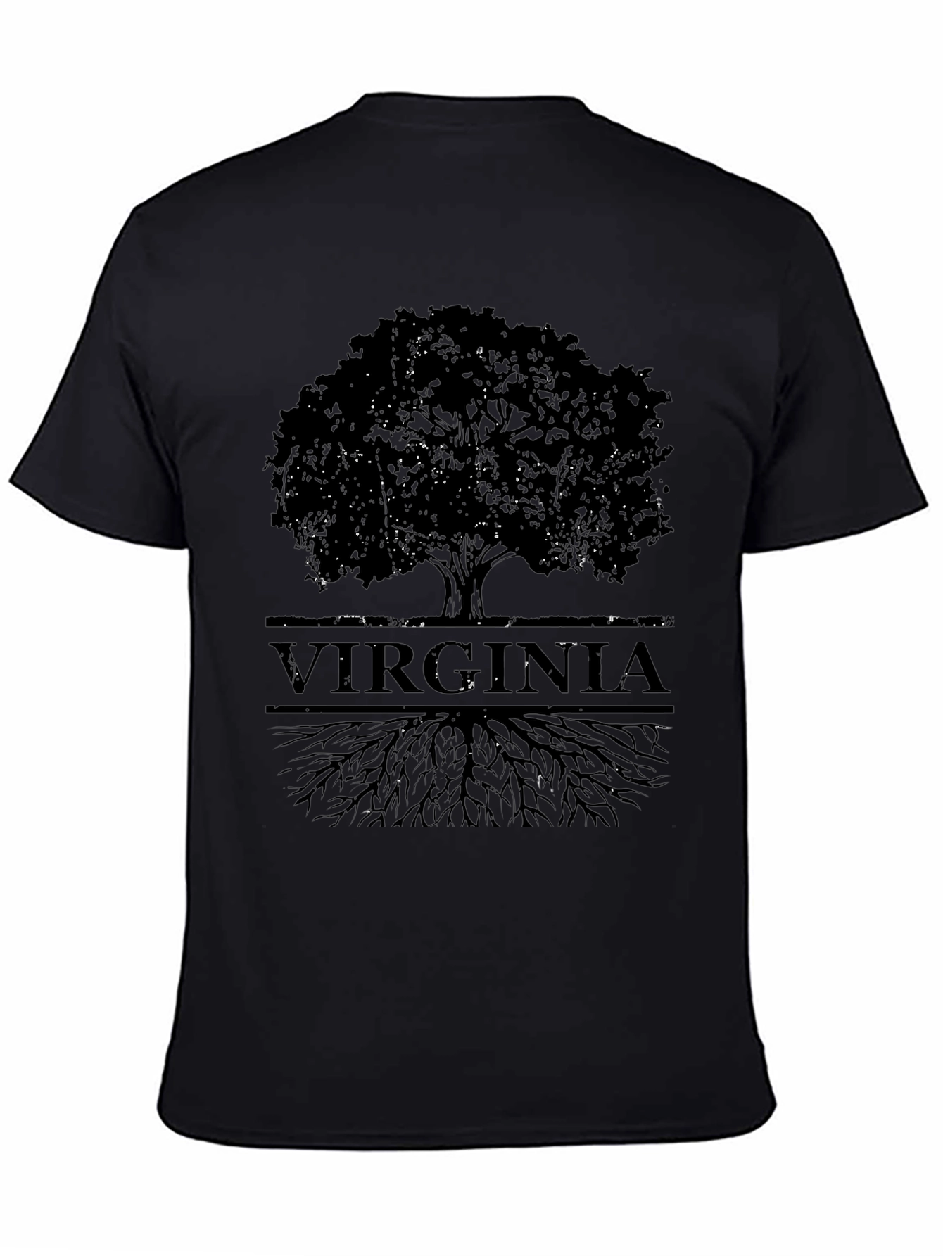Virginia Roots Tree Graphic Tee - Black