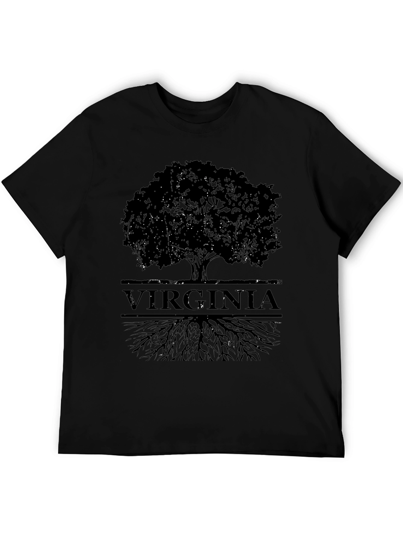Virginia Roots Tree Graphic Tee - Black