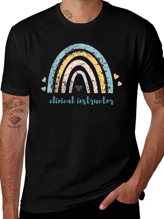 Clinical Instructor Rainbow Graphic Tee - Black