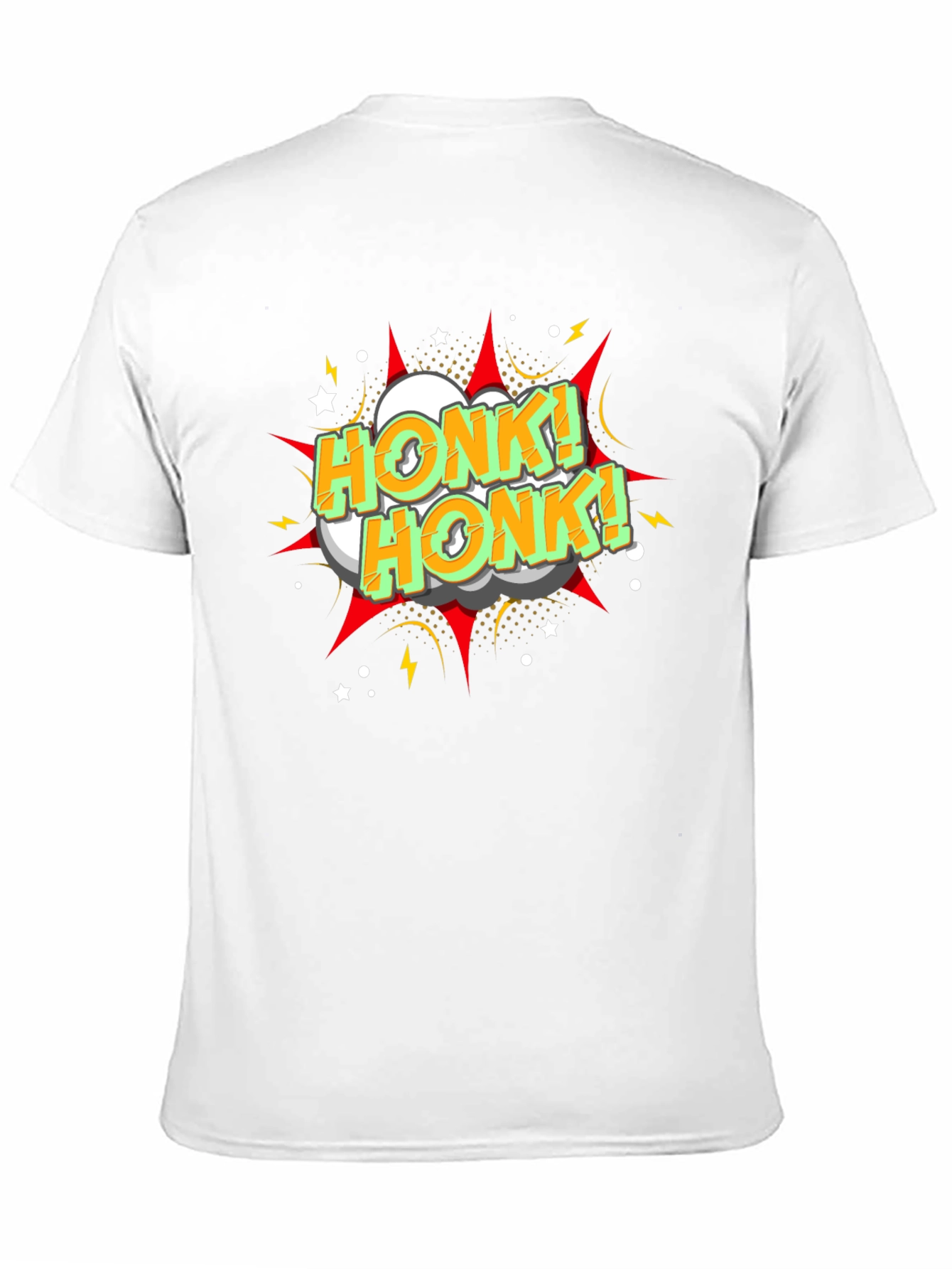 Honk! Honk! Graphic Print Black T-Shirt