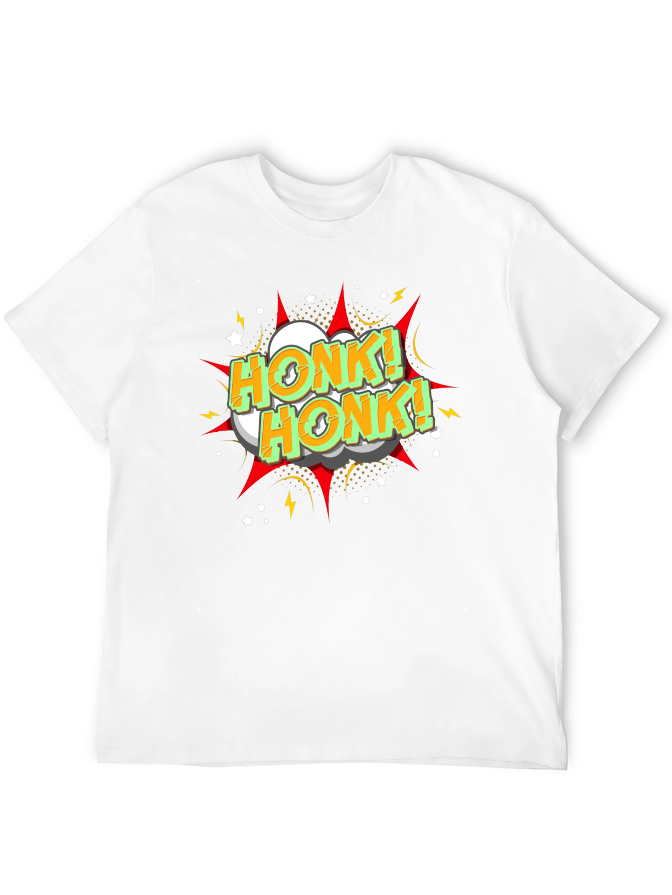 Honk! Honk! Graphic Print Black T-Shirt