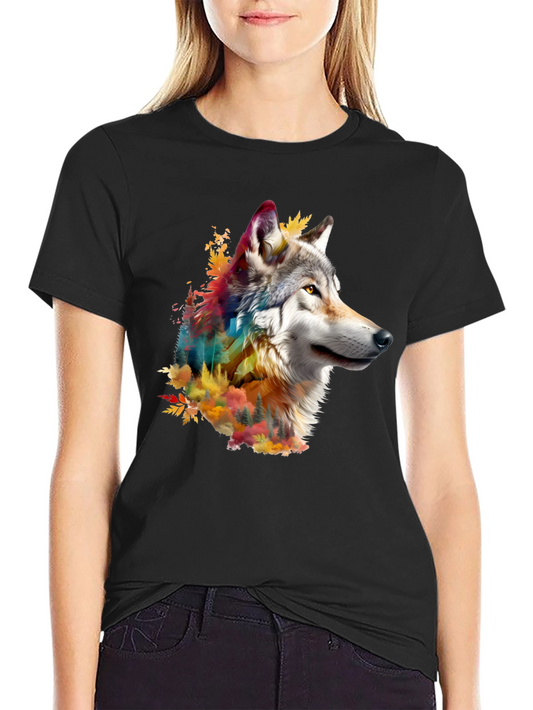Wolf Nature Graphic T-Shirt