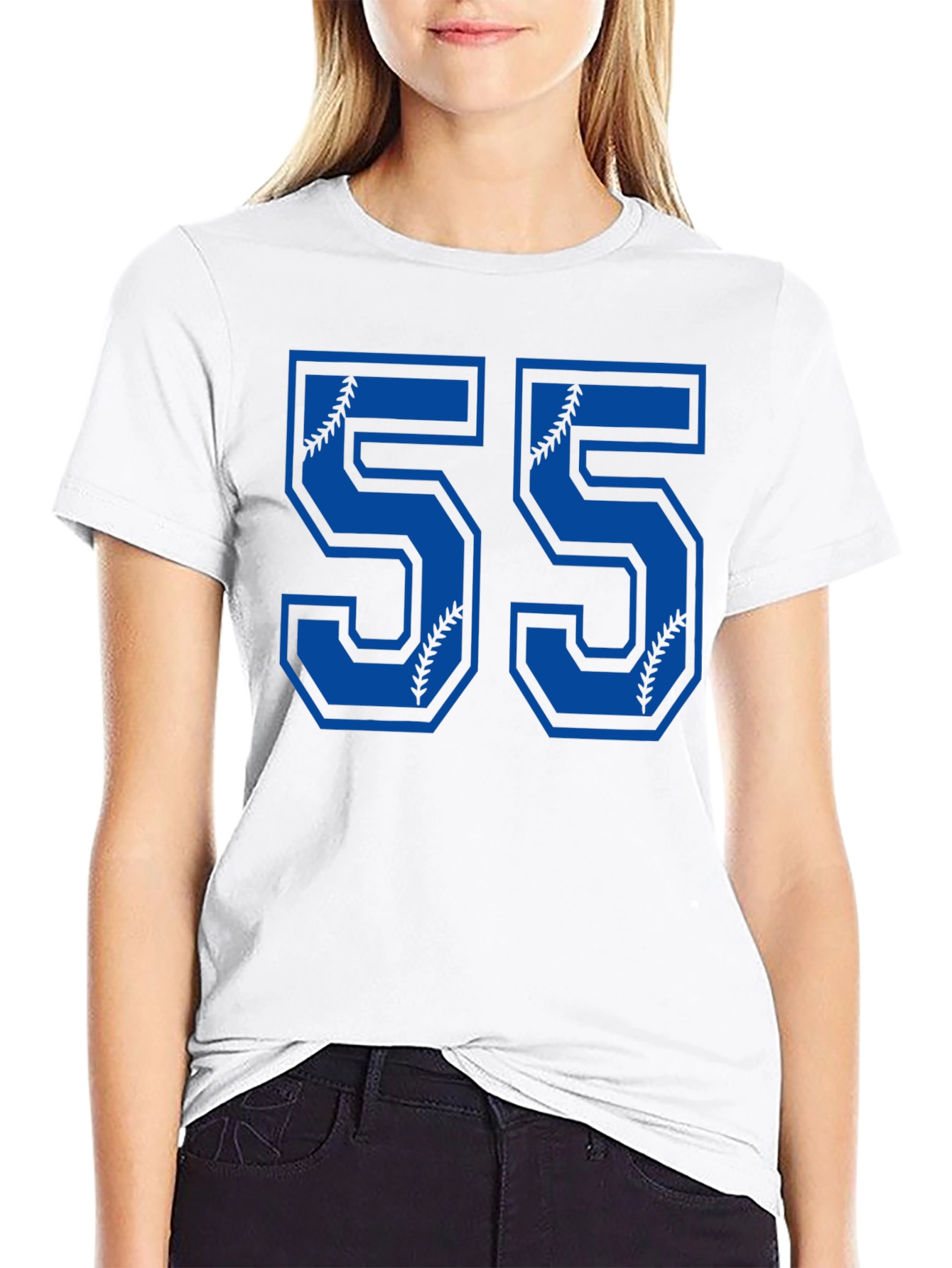 Baseball Number 55 T-Shirt