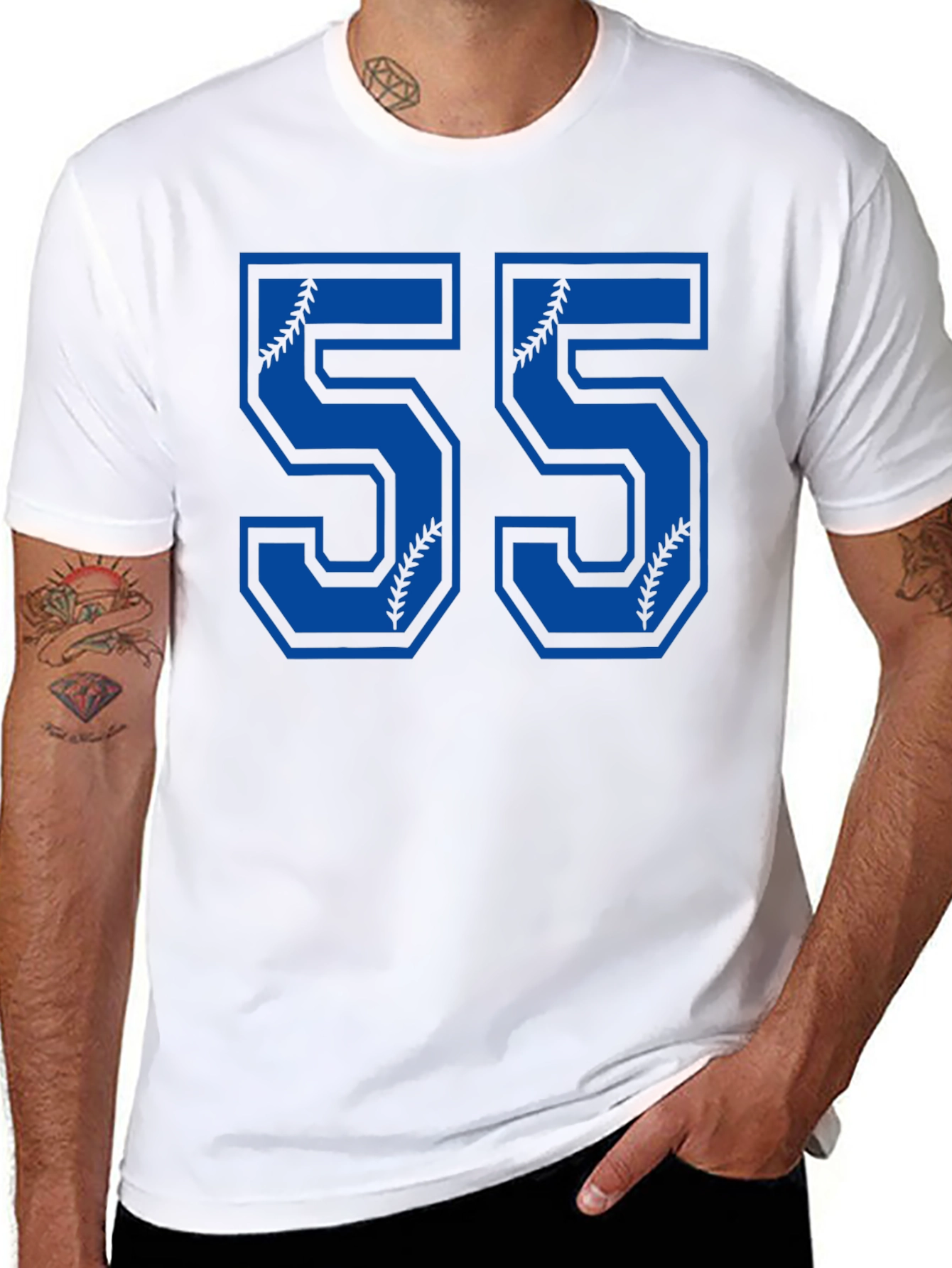 Baseball Number 55 T-Shirt