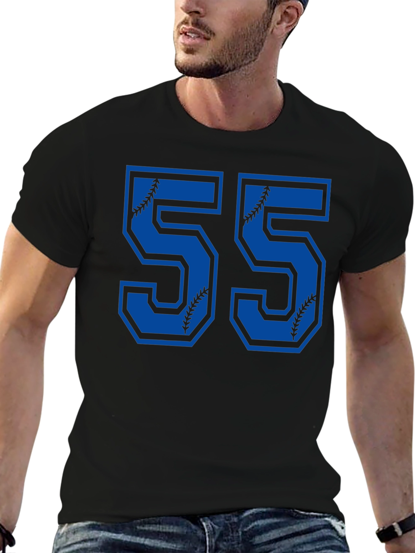 Baseball Number 55 T-Shirt