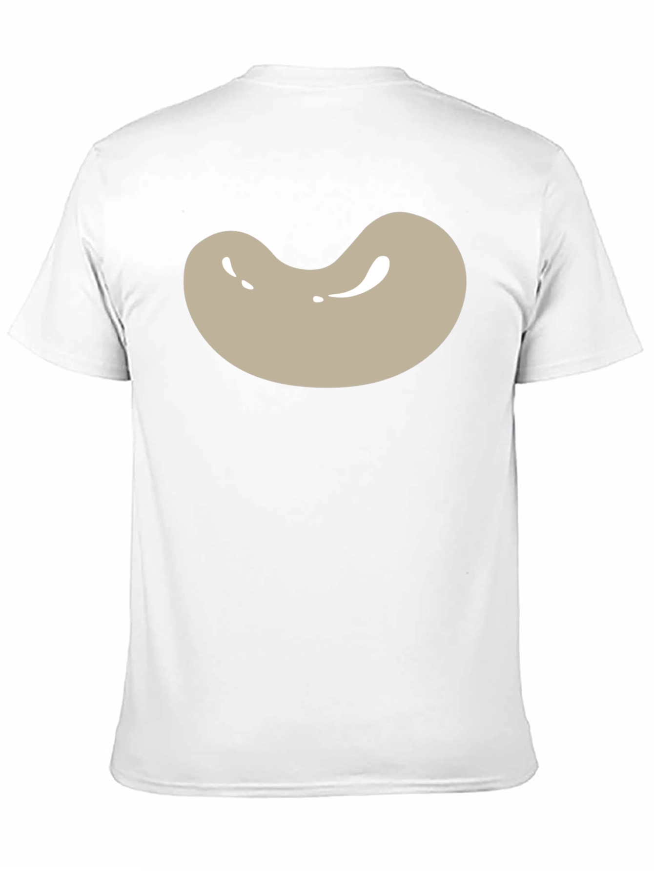 Bean Graphic Tee - Black Cotton Blend Casual T-Shirt