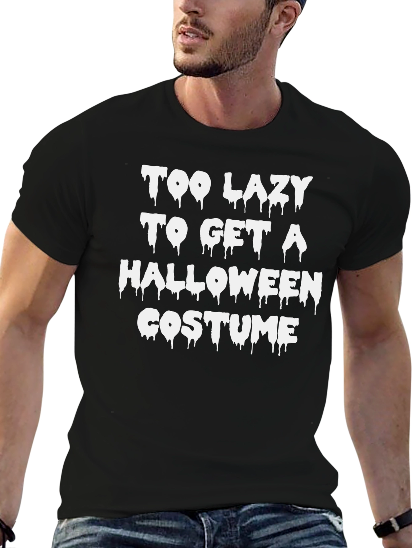 Too Lazy Halloween Costume T-Shirt - Funny & Easy!
