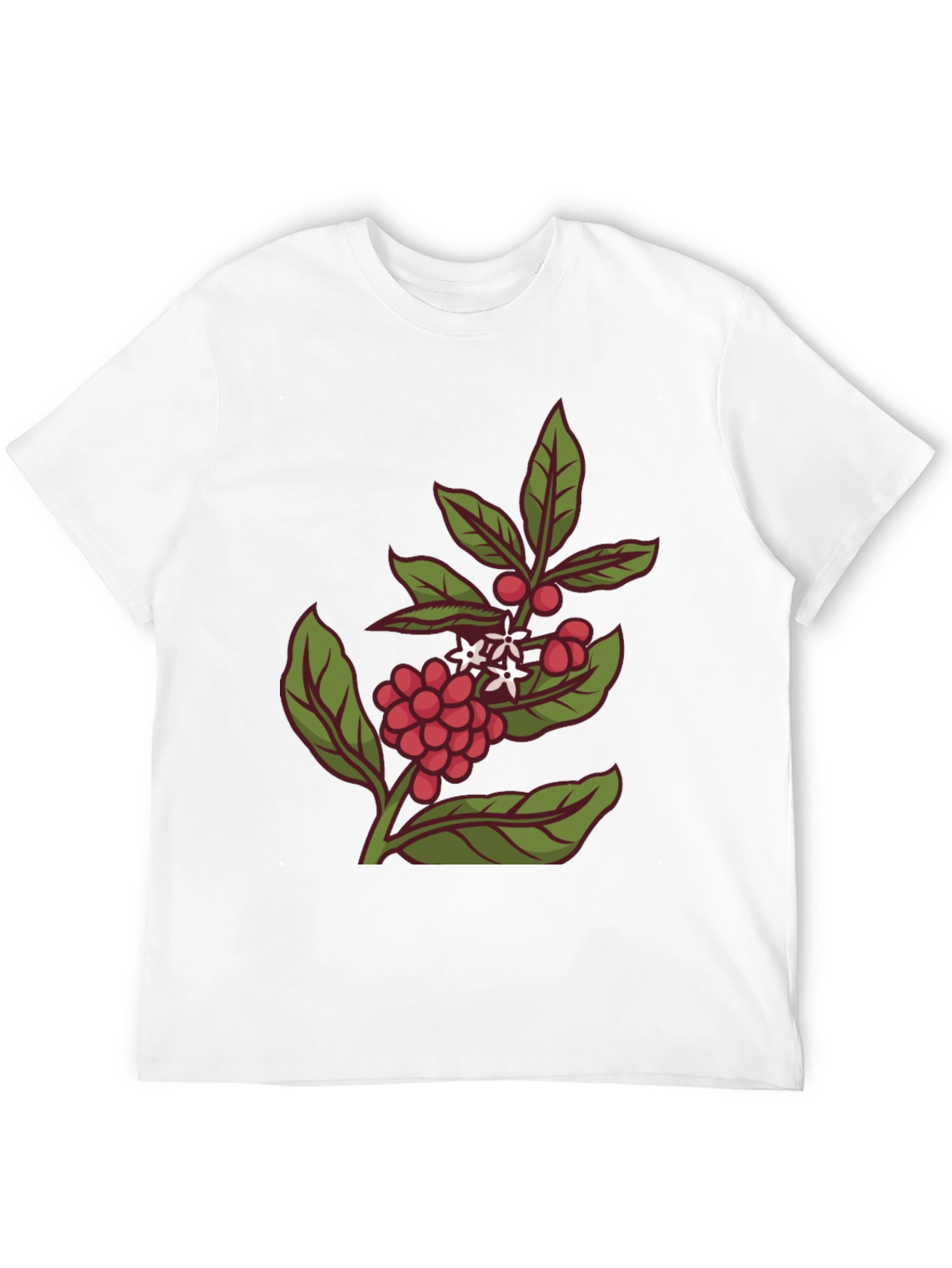Coffee Plant Graphic Tee - Stylish Black T-Shirt