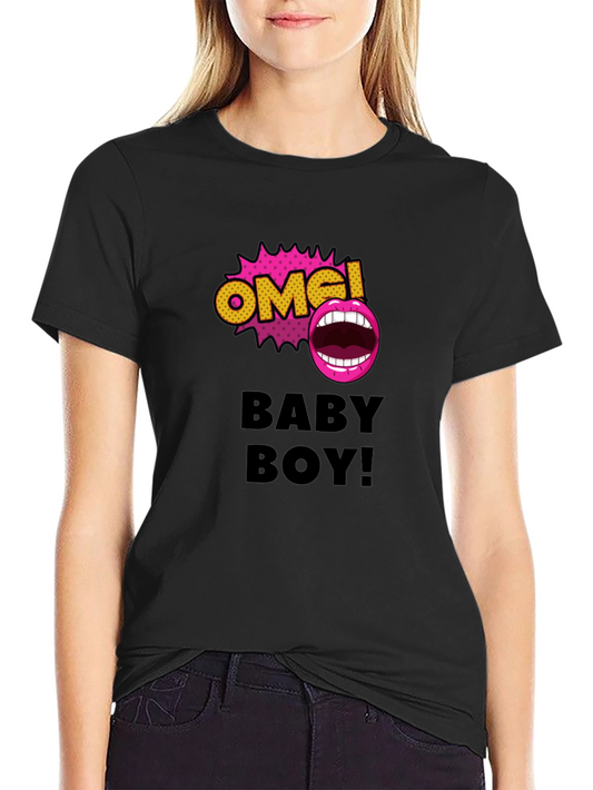 OMG! Baby Boy Graphic Tee - Trendy T-Shirt for Men