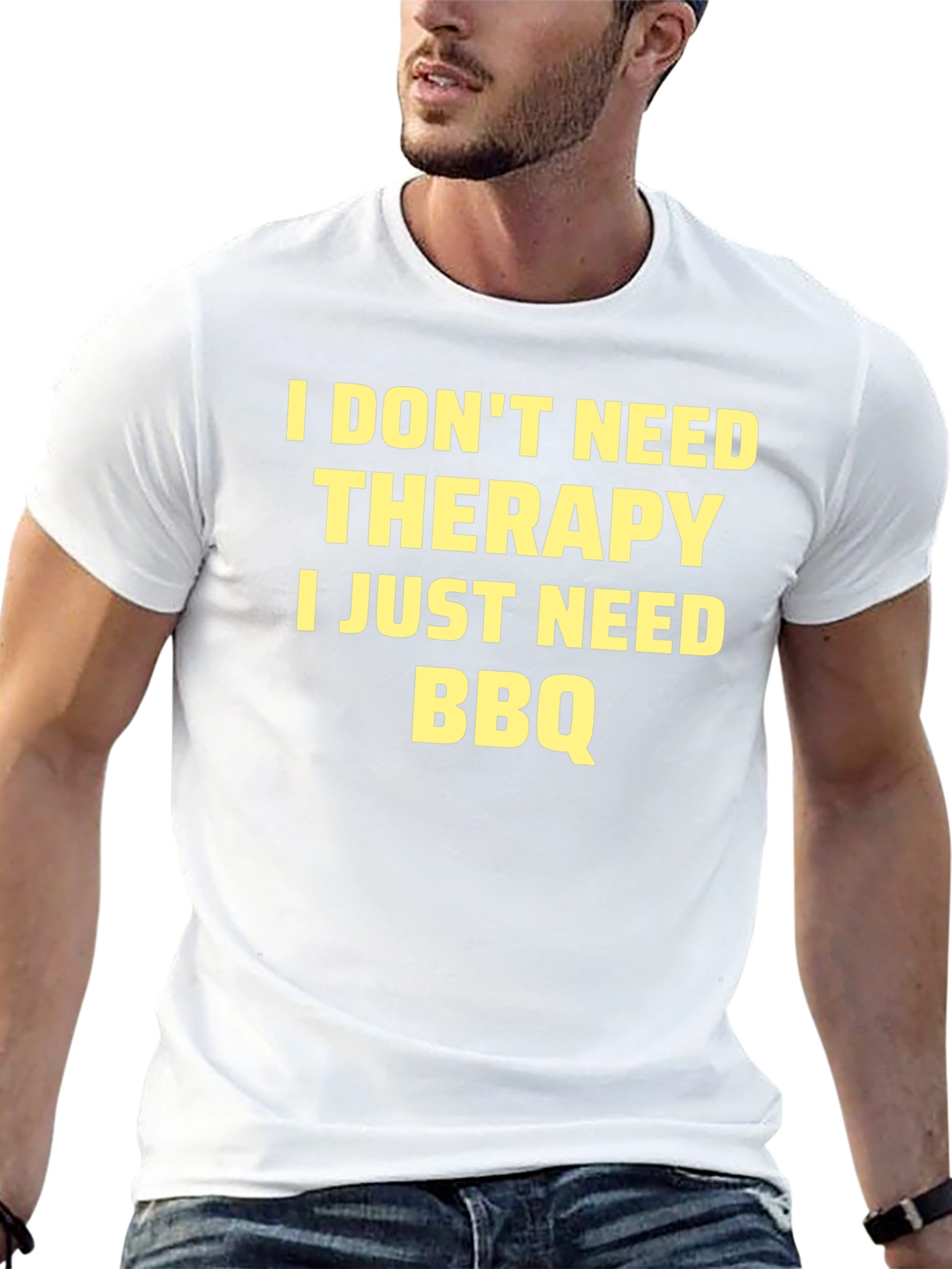BBQ Therapy Mens T-Shirt - Funny BBQ Lover Gift