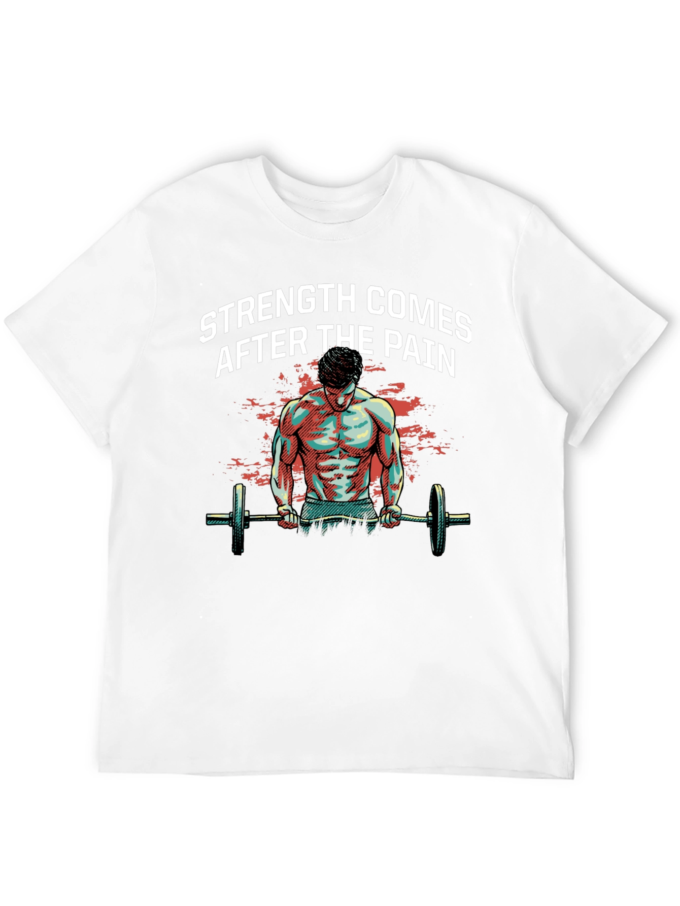 Strength After Pain Graphic T-Shirt - Bodybuilding Gym Wear
