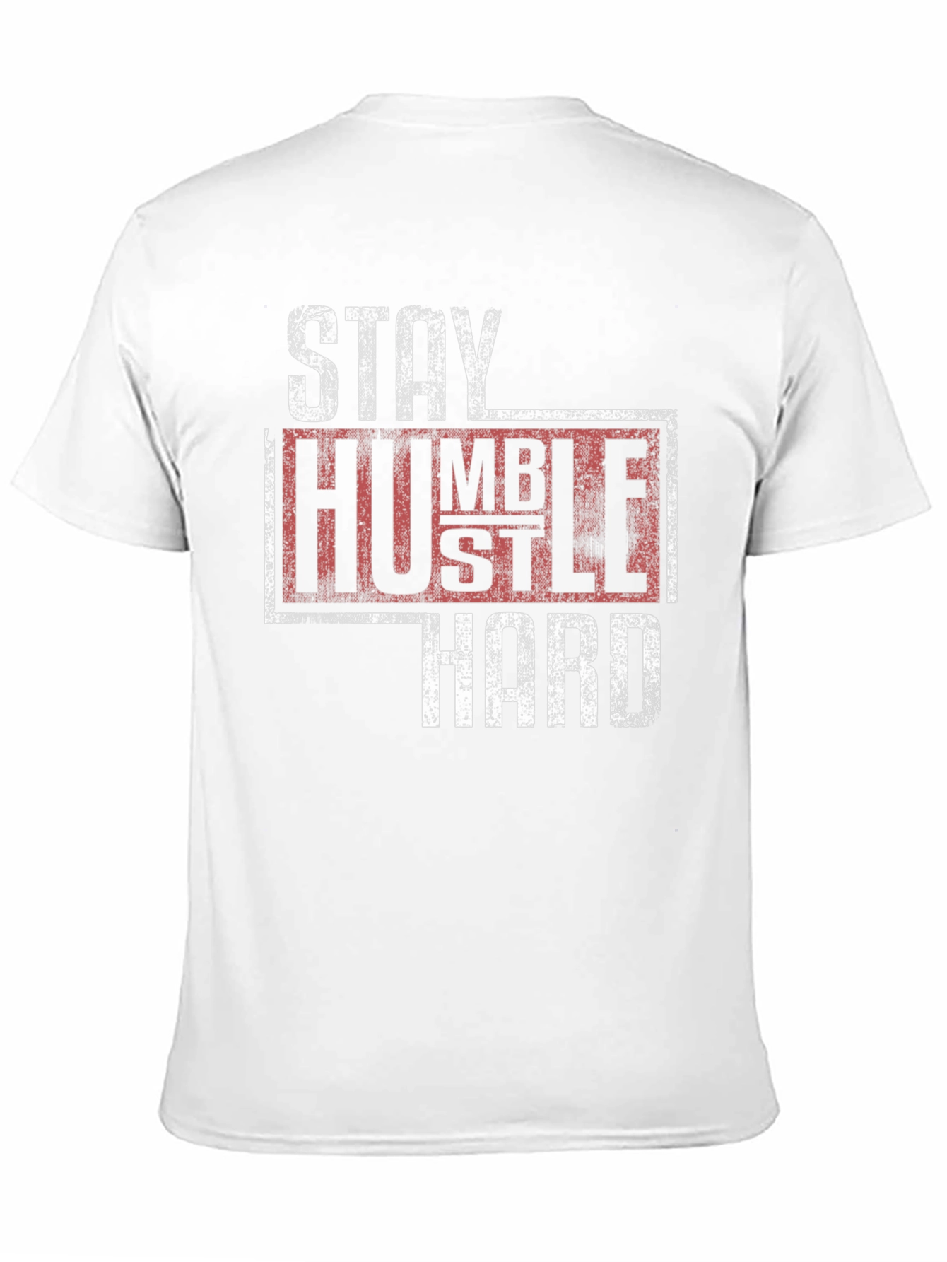 Stay Humble Hustle Hard Graphic Tee - Black