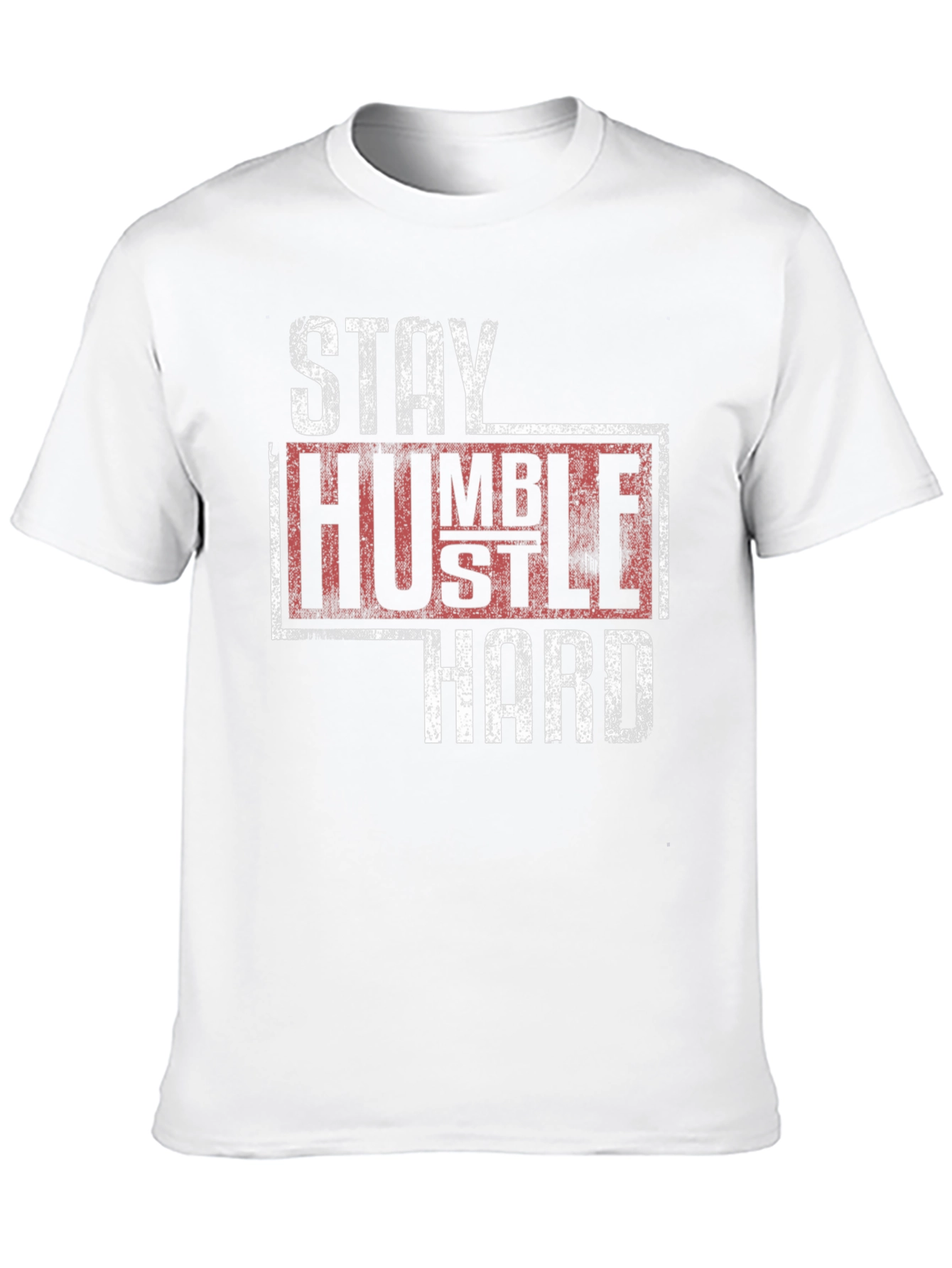 Stay Humble Hustle Hard Graphic Tee - Black