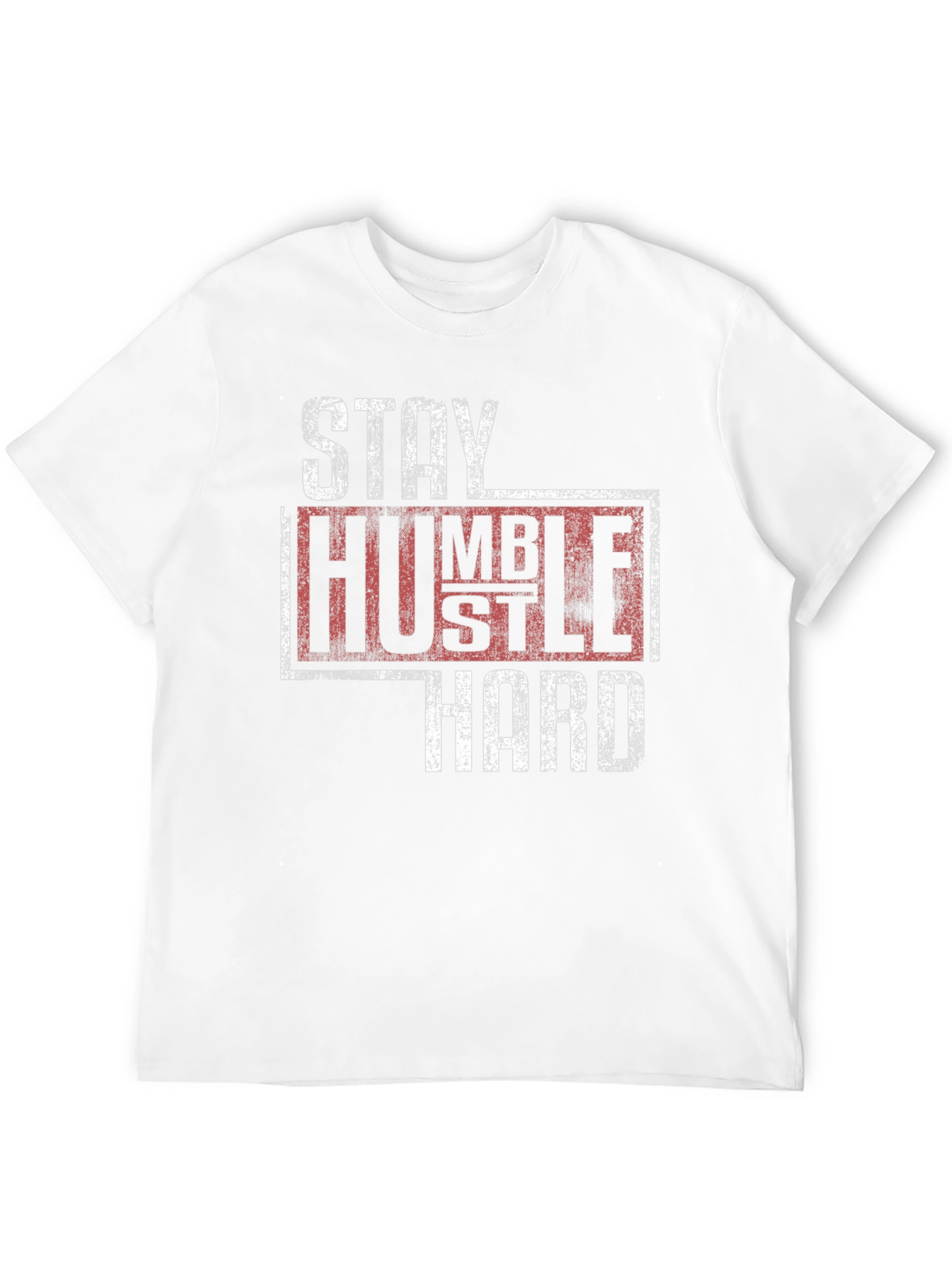 Stay Humble Hustle Hard Graphic Tee - Black