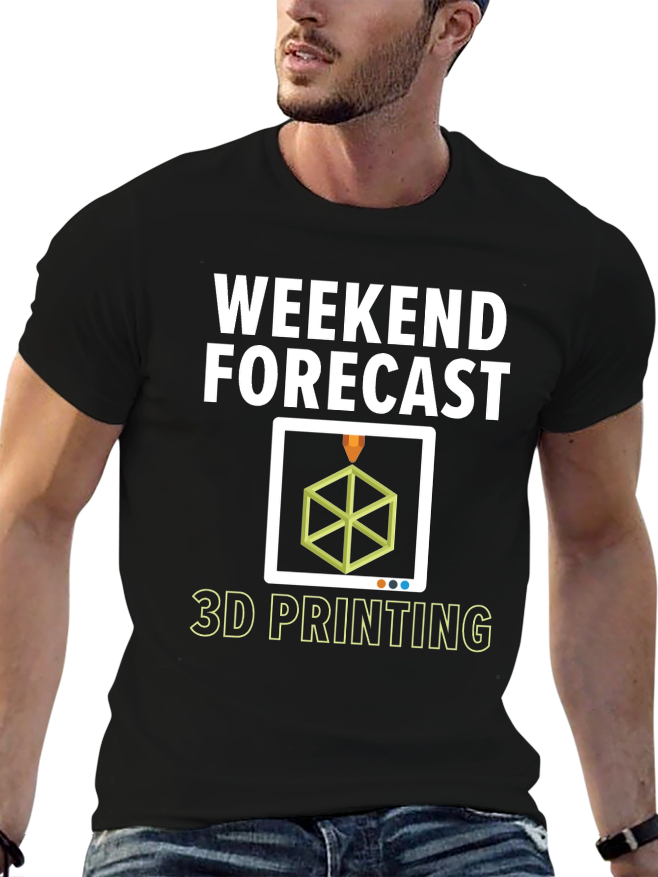 Weekend Forecast 3D Printing T-Shirt - Hobbyist Apparel