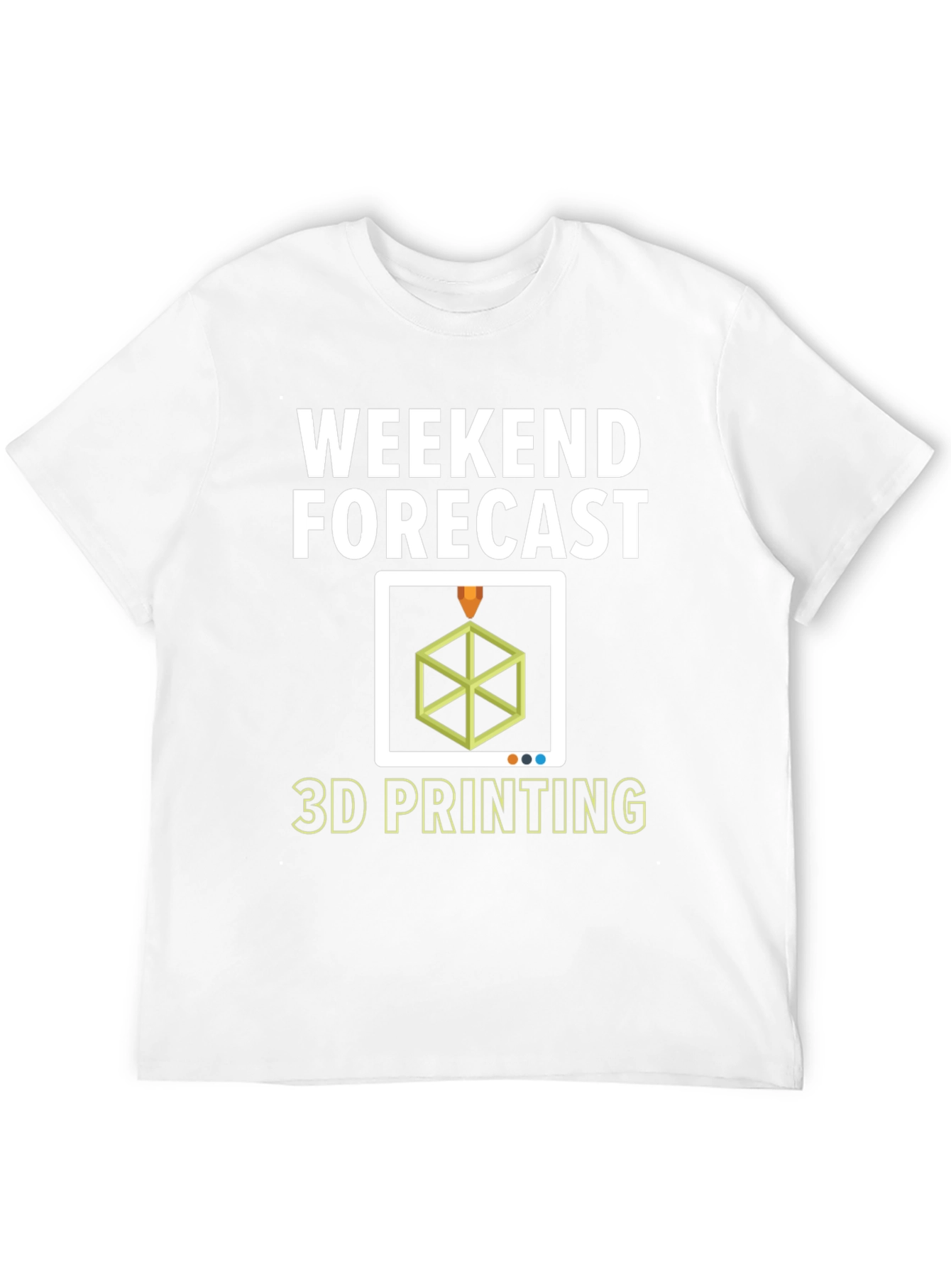Weekend Forecast 3D Printing T-Shirt - Hobbyist Apparel
