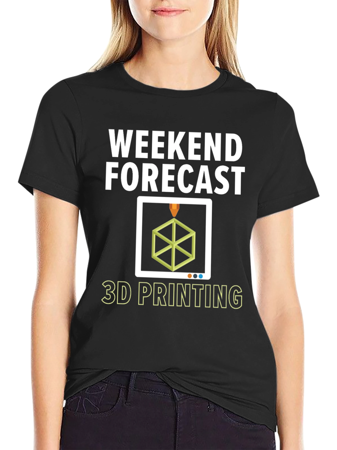 Weekend Forecast 3D Printing T-Shirt - Hobbyist Apparel