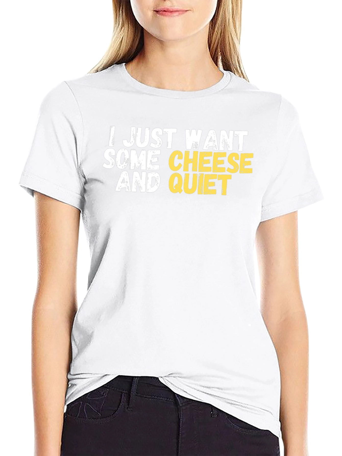Cheese and Quiet Black T-Shirt