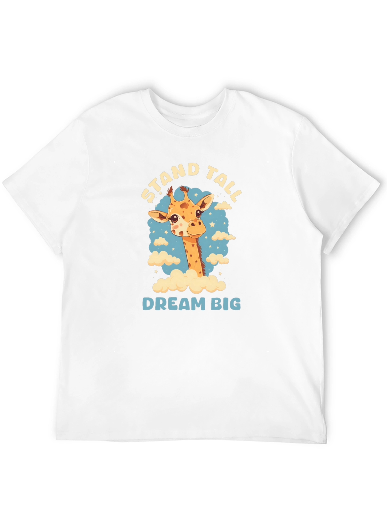 Stand Tall Giraffe Graphic Black T-Shirt