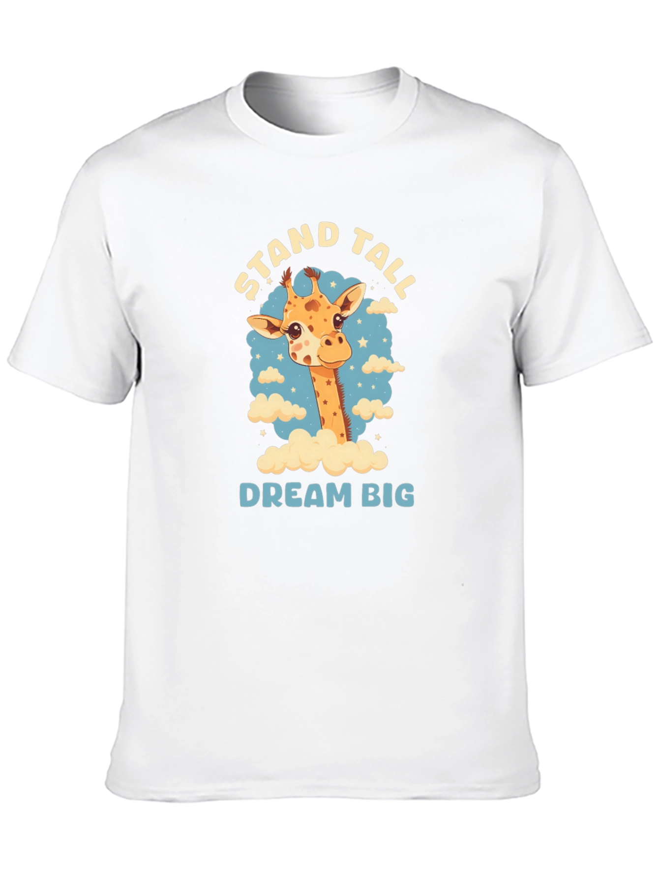 Stand Tall Giraffe Graphic Black T-Shirt