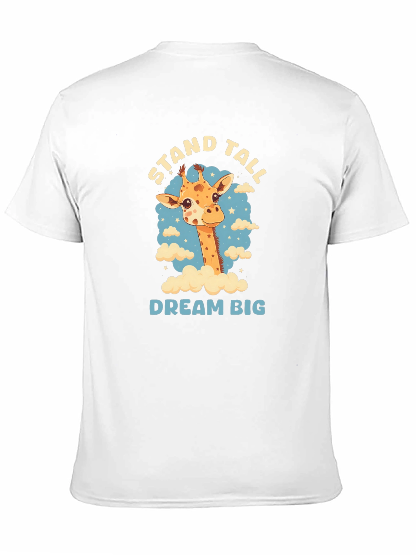 Stand Tall Giraffe Graphic Black T-Shirt