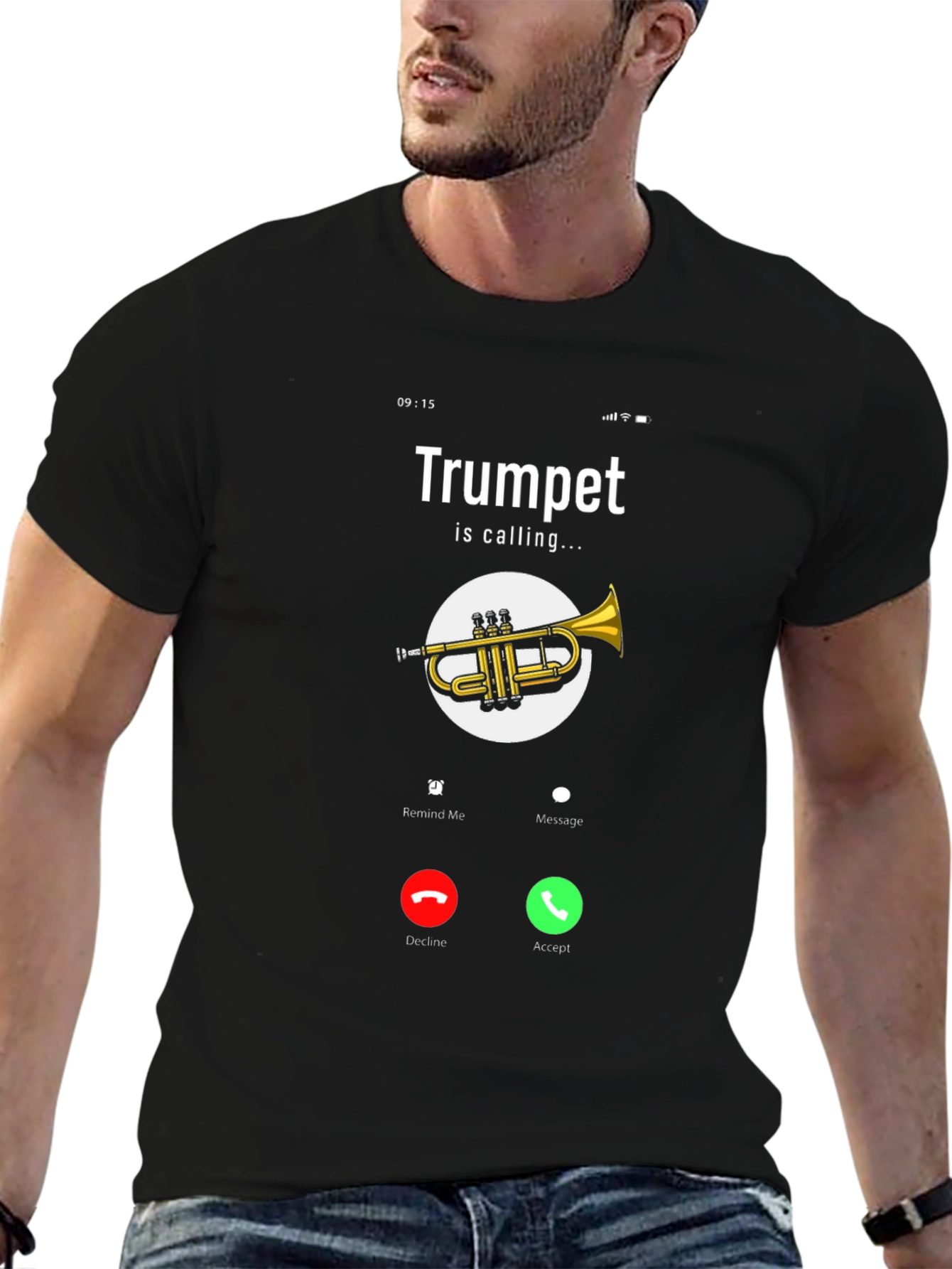 Trumpet Calling T-Shirt - Musical Humor Tee