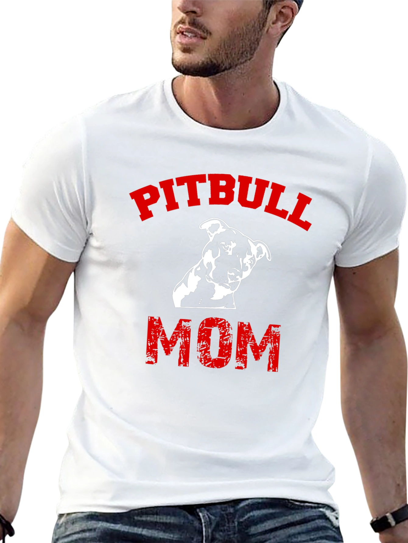 Pitbull Mom Graphic Tee - Dog Lover T-Shirt