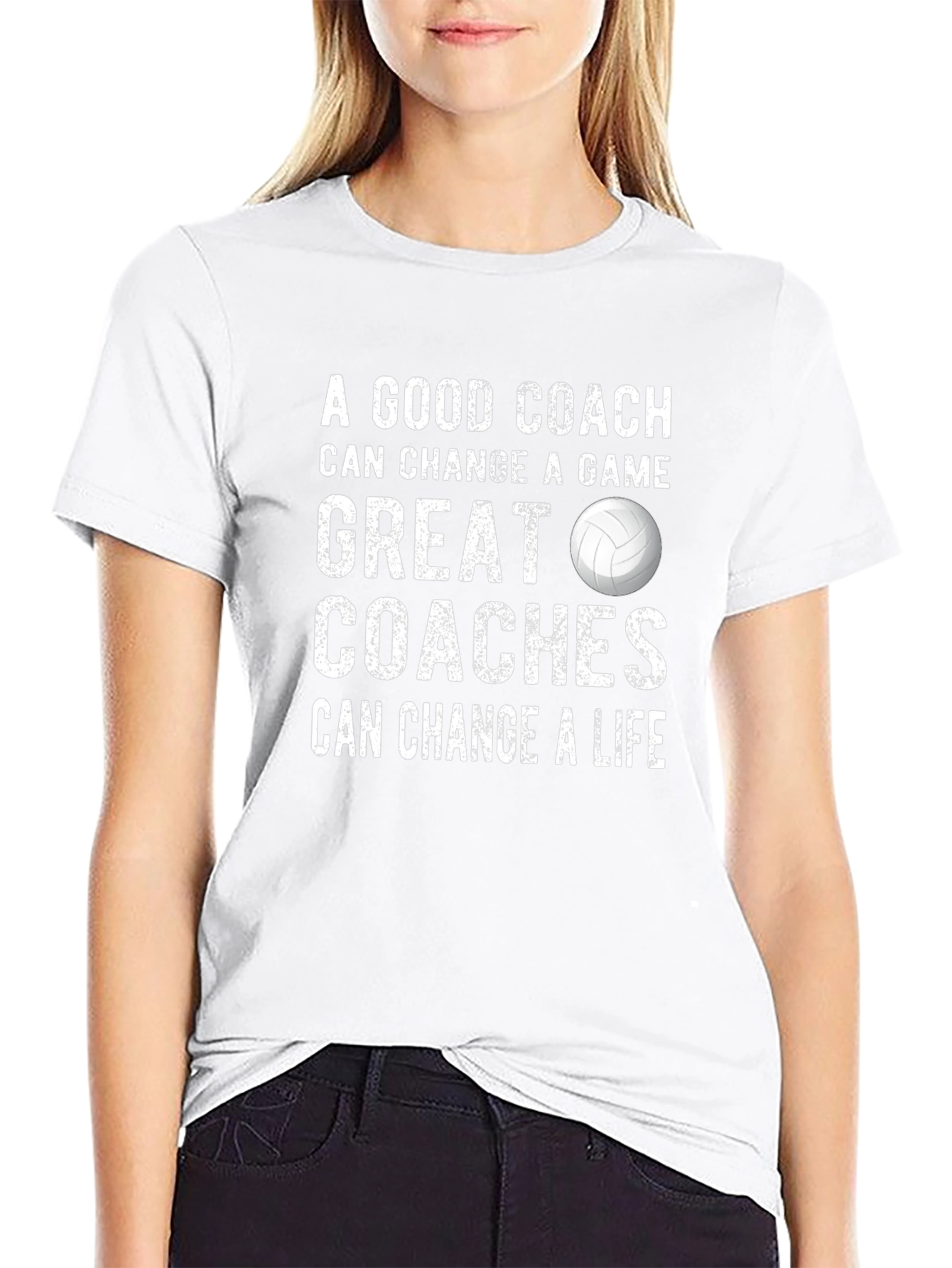 Volleyball Coach T-Shirt: Change a Game Change a Life!