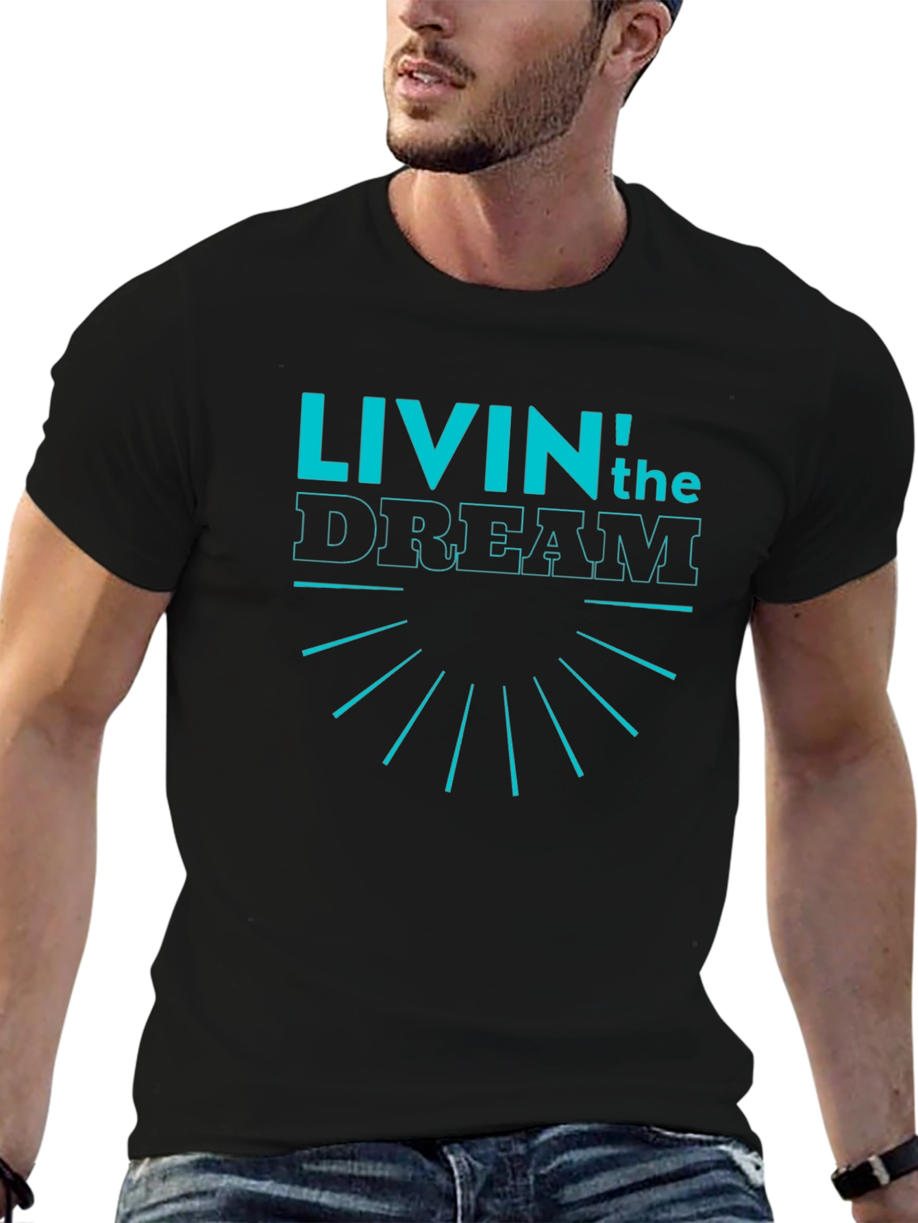 Livin the Dream Graphic T-Shirt - Modern Design