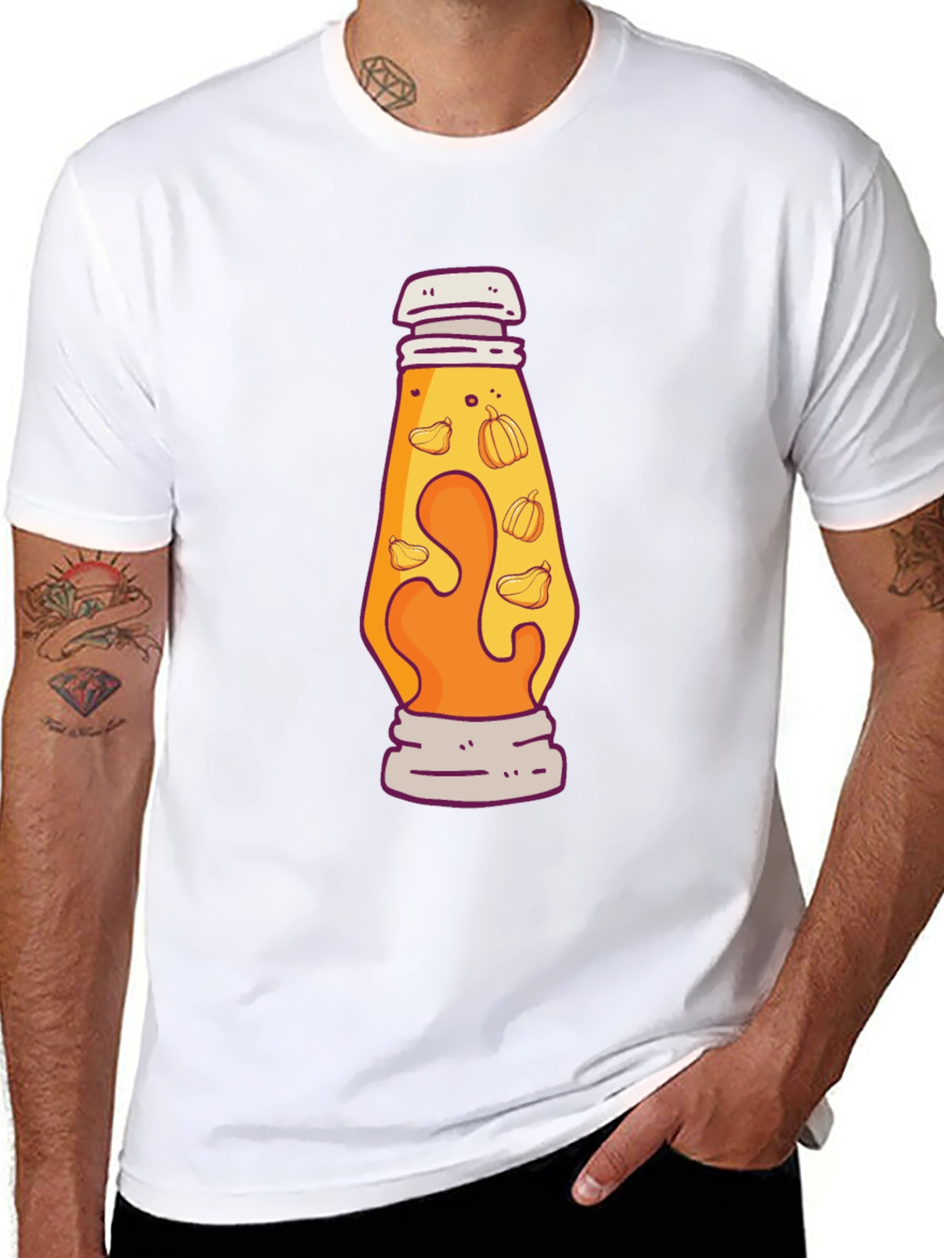 Novelty Lava Lamp Pumpkin T-Shirt