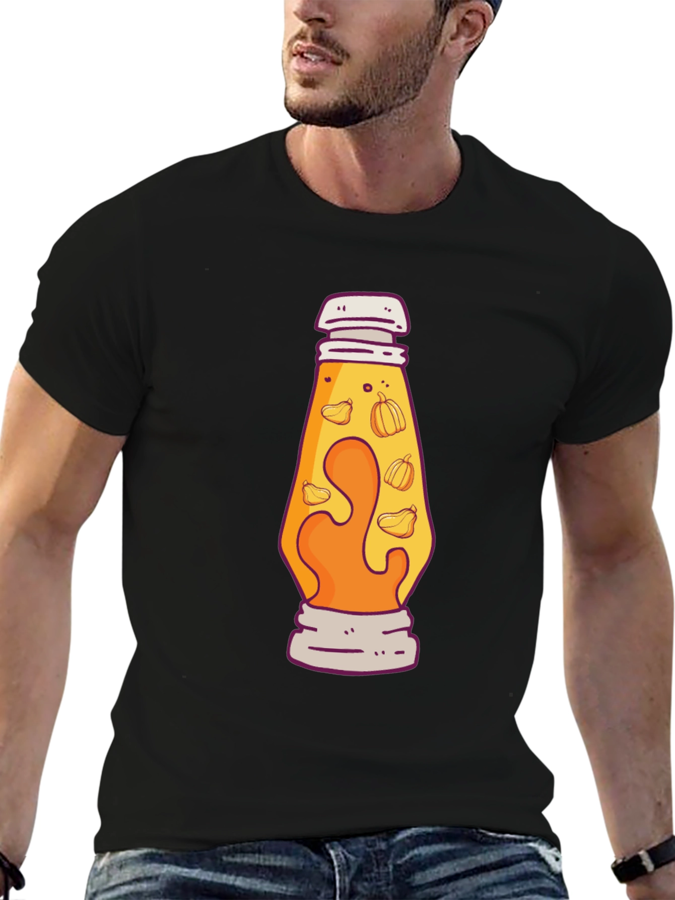 Novelty Lava Lamp Pumpkin T-Shirt