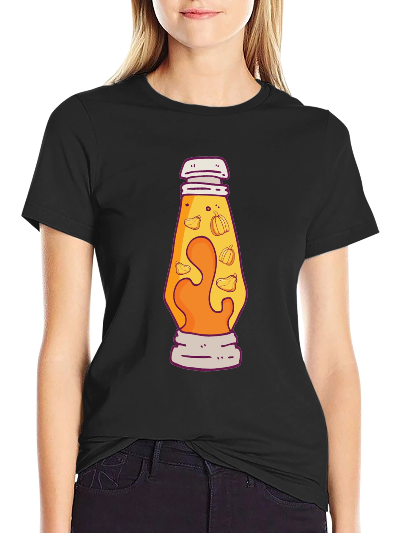 Novelty Lava Lamp Pumpkin T-Shirt