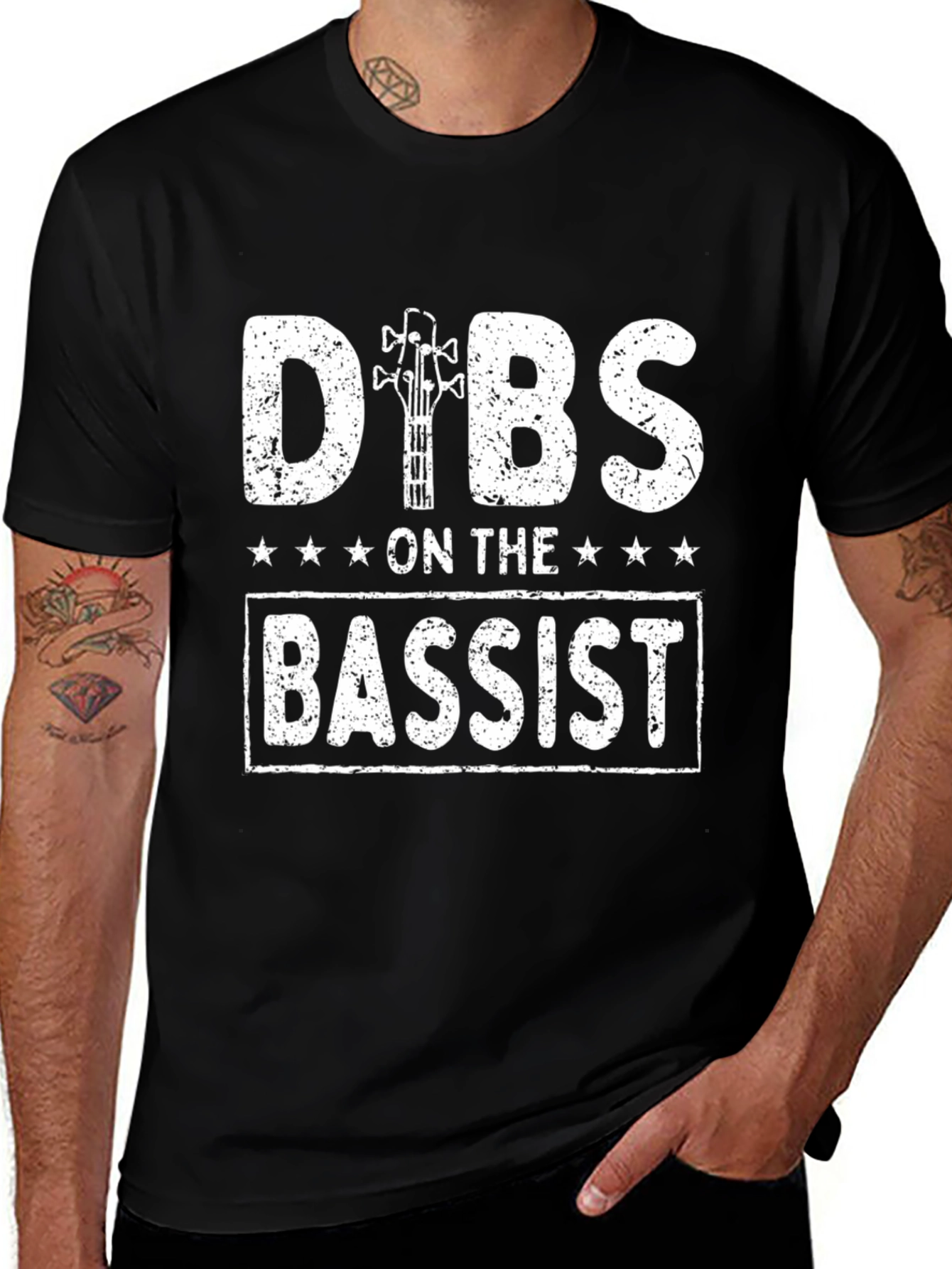 Dibs on the Bassist T-Shirt - Music Lover Tee
